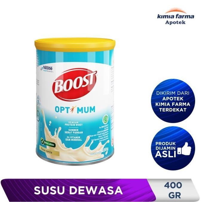 

Grosir Boost Optimum Vanilla 400 Gr / Susu Dewasa / Kimia Farma