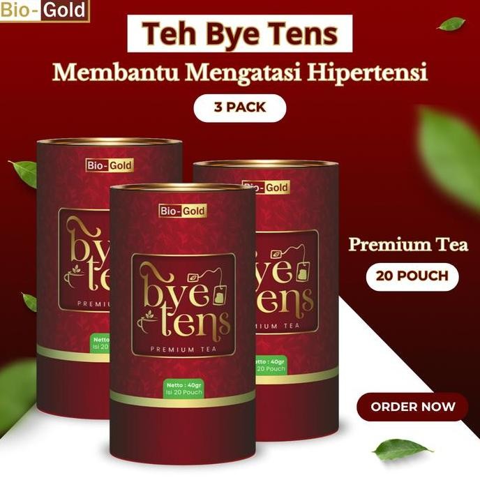 

Grosir Bye Tens Bio Gold Premium Tea Teh Herbal Alami 20 Pouch Green Greentea