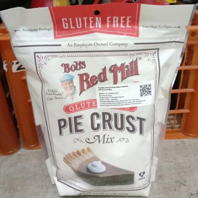 

Grosir Bobs Red Mill Pie Crust Mix 454 Gr/Premiks Kue/Tepung Gluten Free
