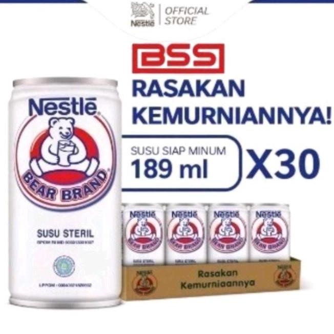 

Grosir [Bss-Pd-Sa] Bear Brand Susu Steril 189Ml-1Dus
