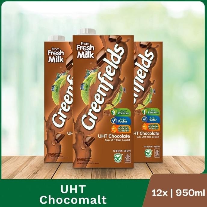 

Sale [Lebih Hemat] Susu Greenfields Uht Chocolate 950Ml X 12 Pcs (1 Karton)