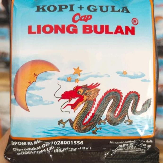 

Murah Kopi Robusta Liong Bulan Asli Bogor Plus Gula 2Pak 4 Renteng (40 Sachet) - Coffee