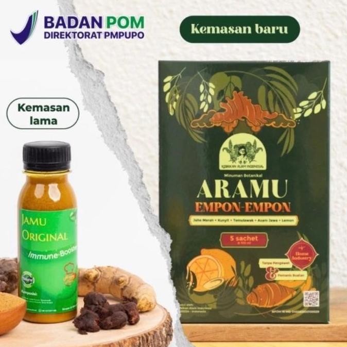 

Sale Aramu Empon-Empon Jamu Tanpa Pengawet Dan Pemanis Buatan 1 Box Isi 5 Sachet