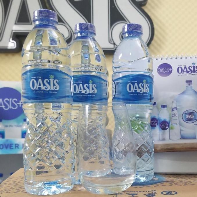 

Murah 2 Box Oasis Botol Kemasan 600Ml (Isi 48 Botol) Air Putih Mineral Dengan Kandungan Ph Standar.