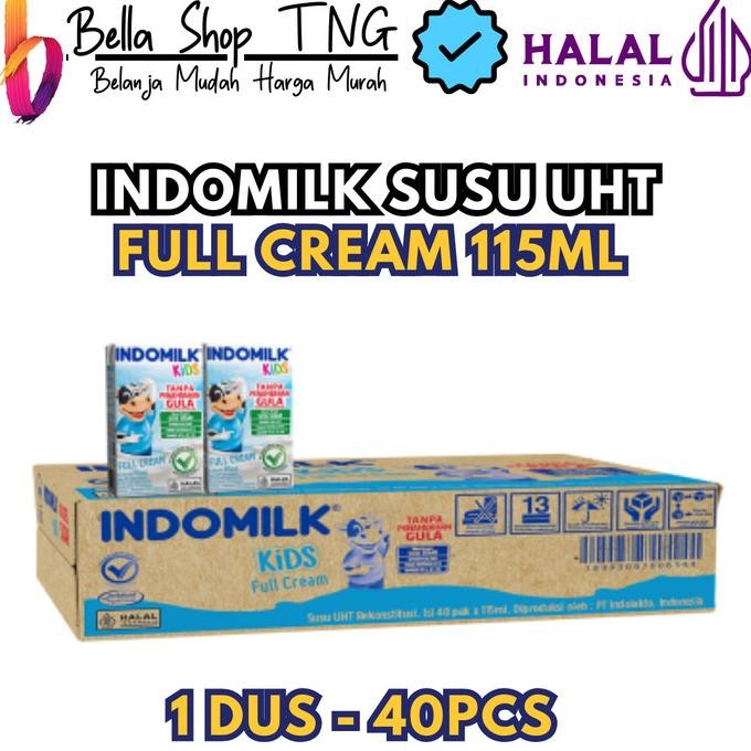 

Grosir Indomilk Kids Susu Uht Full Cream Tanpa Tambahan Gula Kotak 40 X 115 Ml - 1 Dus - Karton