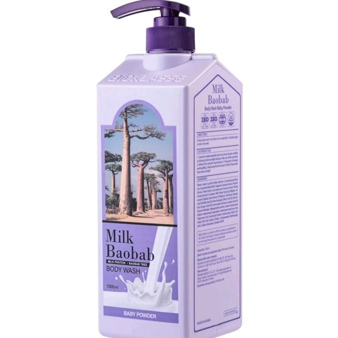 Milk Baobab Perfume Body Wash 1000Ml Sabun Mandi Korea