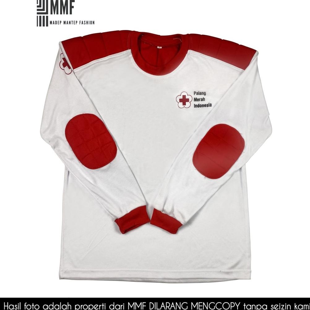 ede-78 Kaos PMR Lengan Panjang Kaos PMI Lengan Panjang Kaos Kegiatan PMR PMI Lengan Panjang - KAOS P