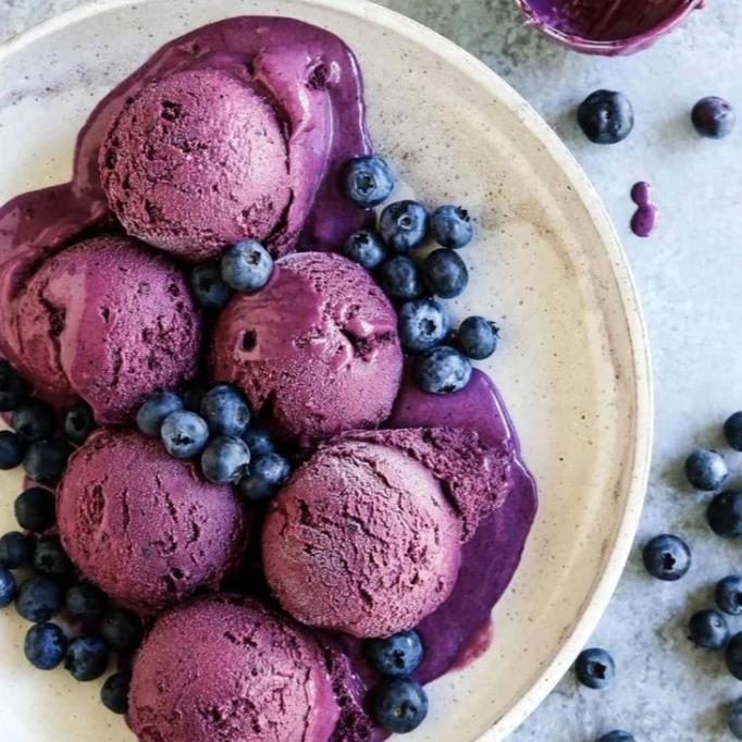 

Murah Pure Blueberry Powder Murni Bubuk Bluberi Import Makanan Kue 200 Gr