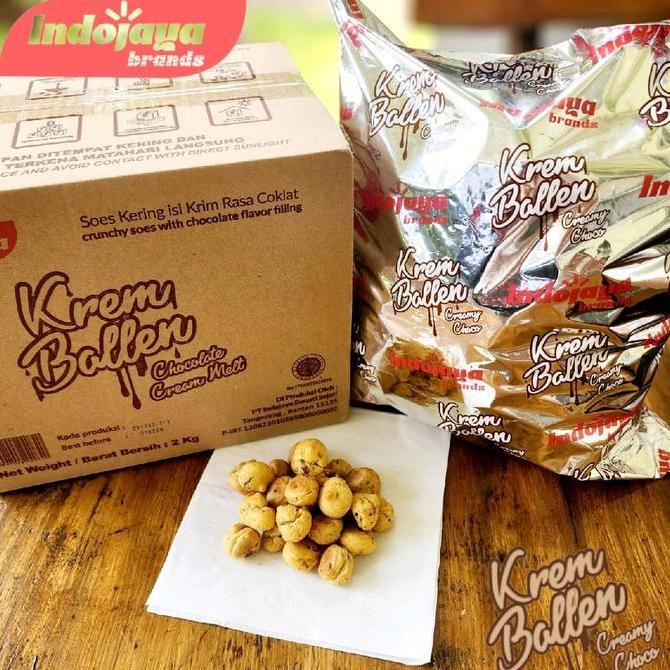 

Sale Krem Ballen Cream Melt Soes Kering Isi Cokelat 1 Dus Isi 1 Kantong (2 Kg) Snack Murah Free Bubble Wrap