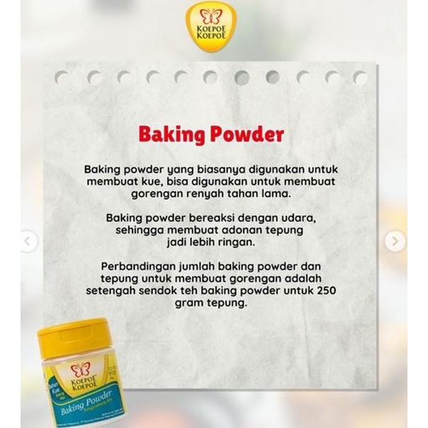 

Grosir Baking Powder Cap Koepoe Kopoe Kupu Kupu 1 Kilogram / 1 Kilogram 1Kg / 1Kg