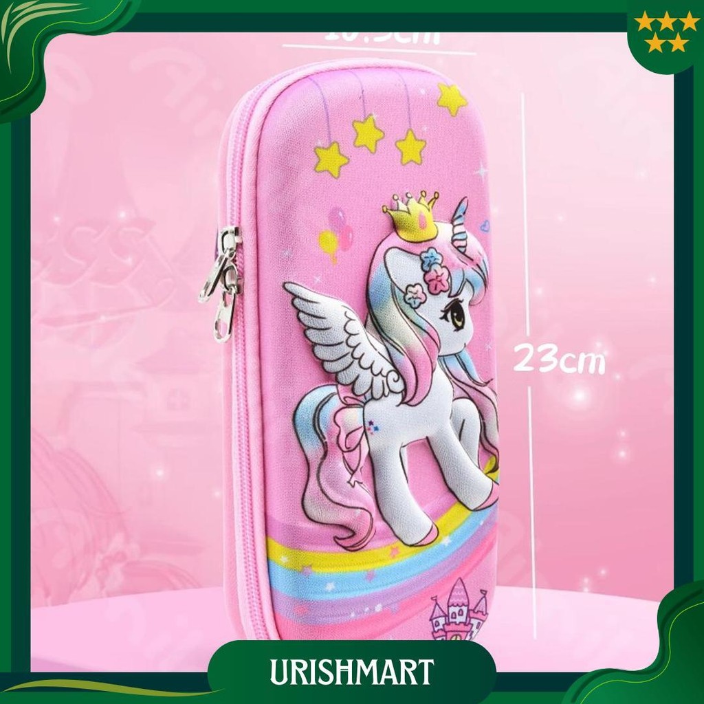 Aimilo Tempat Pensil Anak Perempuan Kotak Pensil Aesthetic 3D Waterproof Alat Tulis Sekolah Cod