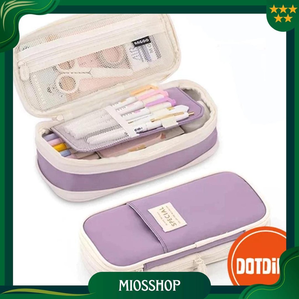 

[Cod] Angoo Kawaii Pencil Cases Large Capacity Pencil Bag Pouch Holder Box For Girls Office Student Stationery Organizer School Supplies Best Seller