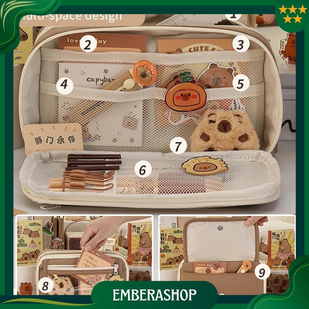 

Tempat Pensil Korea Multi Sekat Ukuran Jumbo Ori
