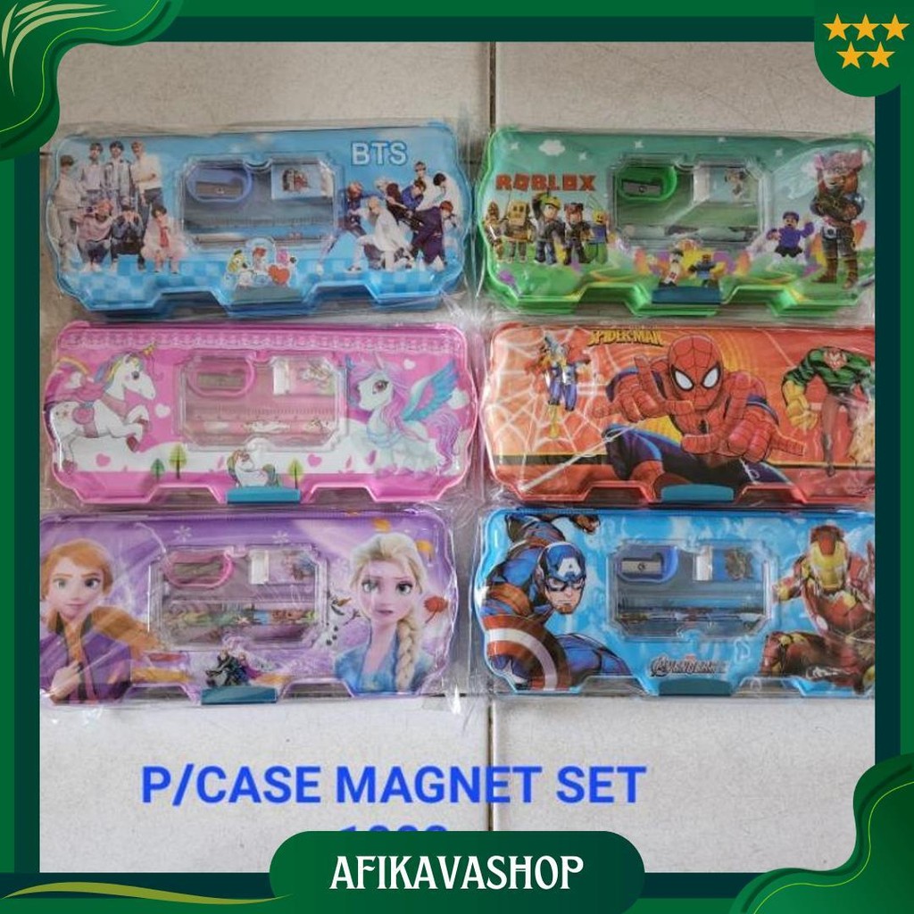 

Kotak Pensil/ Pencil Case/ Tempat Pensil Magnet Set 1002 Promo Puncak