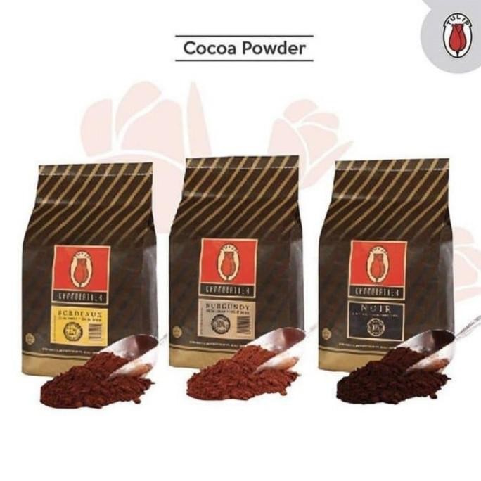 

Murah Cokelat Bubuk Tulip Noir Pure Black Coklat Tulip 500 G |1 Kg