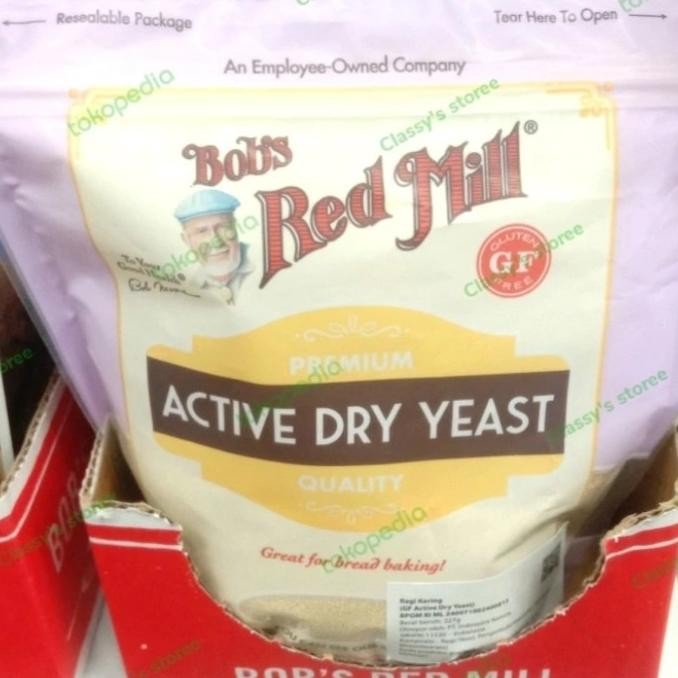 

Sale Brm Bob Red Mill Active Dry Yeast Flour Tepung Ragi Gluten Free 227Gr