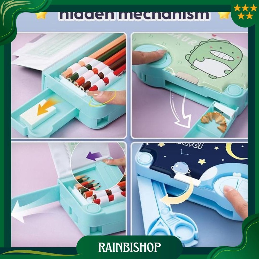 

Termurah! Kotak Pensil 2 Susun Dengan Banyak Tombol Fitur Menarik Kapasitas Besar + Rautan + Gunting Ori