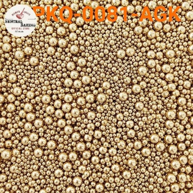 

Grosir Sprinkle Kue Mutiara Gold Mix Kecil (M6-Agk) Springkel Springkle Pearl