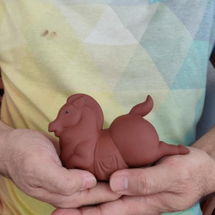 Patung Kuda Zisha 3 AUL