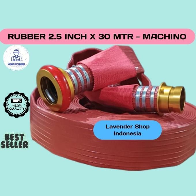 Miliki Fire Hose Rubber 2.5" X 20M / Selang Pemadam Rubber 2.5 Inch X 20M