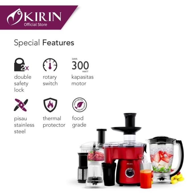 Kirin Blender Juicer Chopper Set KBB-1750PL SET KBB1750PL SET GM