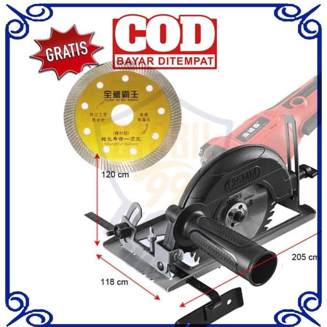 Murah Mata Gerinda Potong Miring Keramik Geranit + Dudukan Circular Saw Set