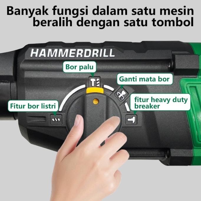 Grosir Isku Mesin Bobok Bor Beton Tembok Hammer Drill Elecktrik/Bor Listrik Mesin Bor Palu Listrik R