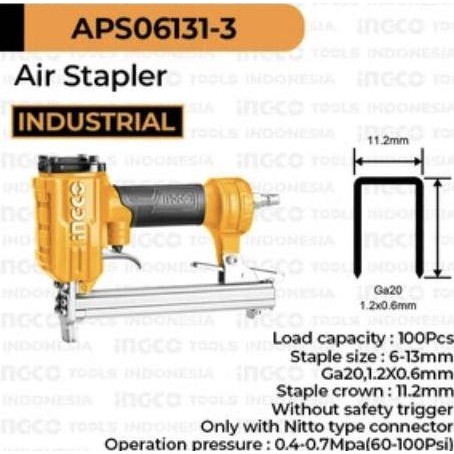 

AIR STAPLER (6-13MM) INGCO APS06131-3 - STAPLES STEPLES TEMBAK ANGIN ORIGINAL DAN TERPERCAYA