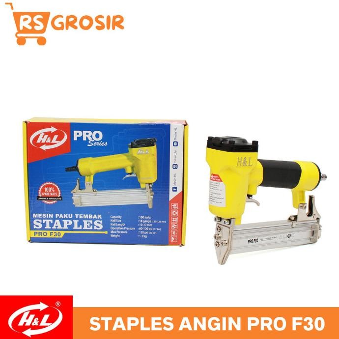 

STAPLES GUN ANGIN H&L HL F30 MESIN PAKU TEMBAK STAPLER AIR NAILER ORIGINAL DAN TERPERCAYA