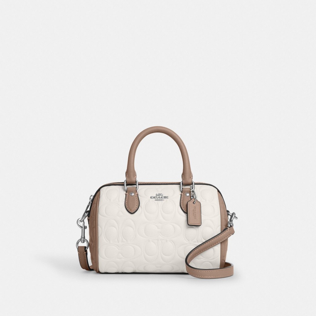 Coach Mini Rowan Crossbody Bag In Blocked Signature Leather - Tas Selempang Wanita