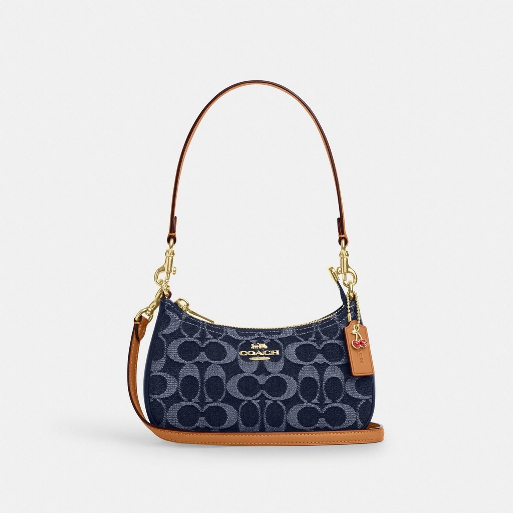 Coach Teri Mini Crossbody Bag In Signature Denim - Tas Selempang Wanita