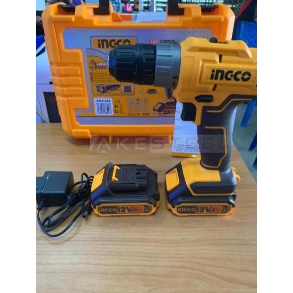 Sale Mesin Bor Cordless Ingco 12V Cdli1228 Drill Bor Besi Kayu Baterai 25Nm Torsi