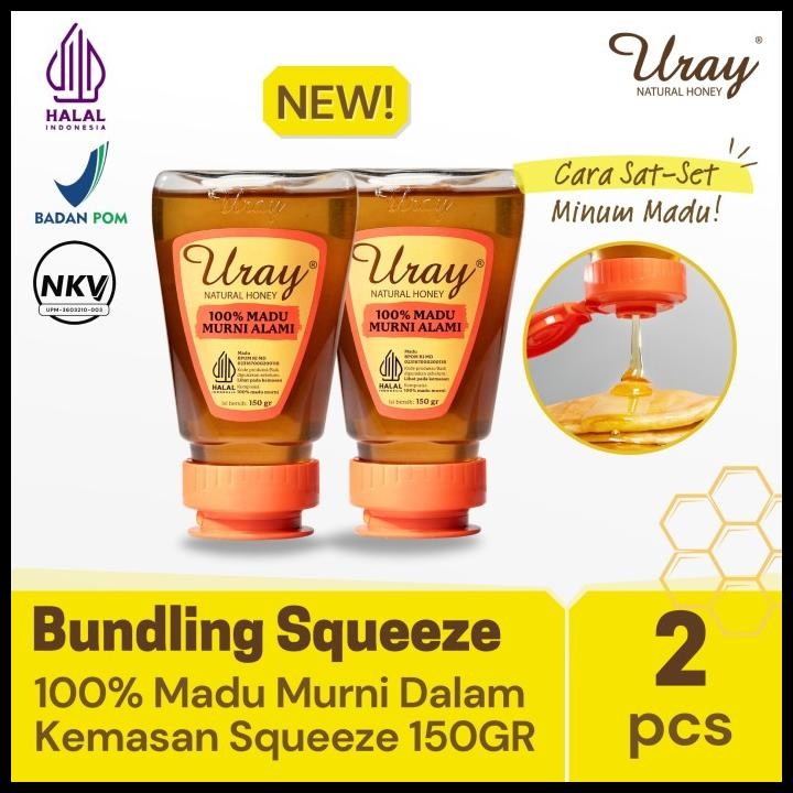 

Bundling 2 Pcs Madu Uray Squeeze - 100% Madu Murni 150Gr Original Best Seller