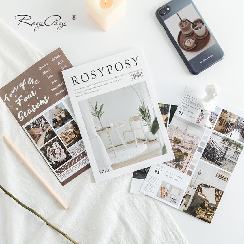 

Premium My Magazine - Rosyposy - Notebook Stiker Dekorasi Planner Journal - Stickers Korea Lucu High Quality