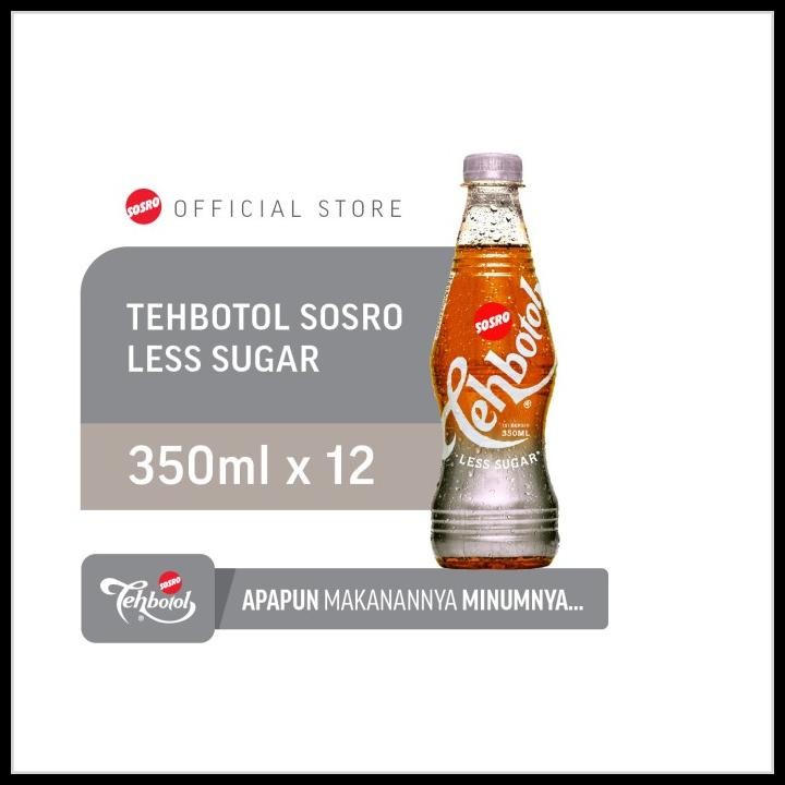 

Tehbotol Sosro Pet Less Sugar 350Ml Isi 12 Pcs Original Best Seller