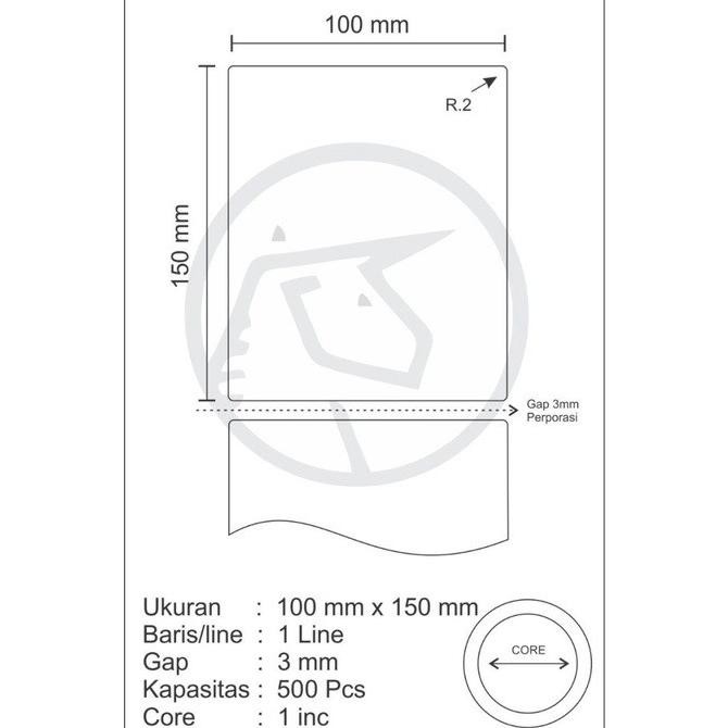 

Kertas Stiker Label Semicoated 100x150mm / 100x150 / A6 Resi Alamat Marketplace Isi 500pcs murah