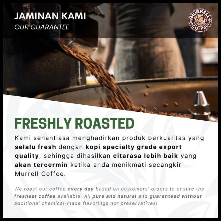 

Aceh Gayo Kopi Arabica Specialty Premium Biji Bubuk Murrell Coffee Original Best Seller