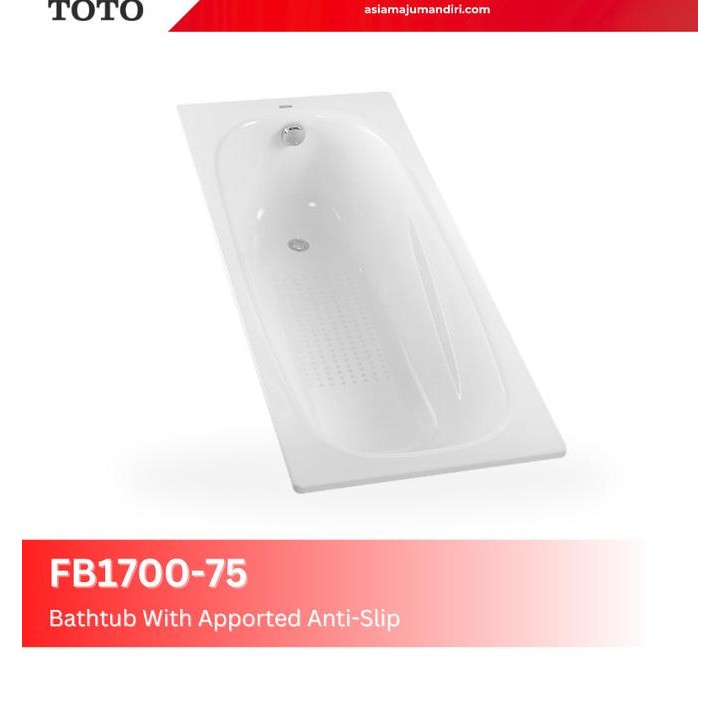Bathtub Toto Fb1700-75 (Sudah Termasuk Afur) New Stok