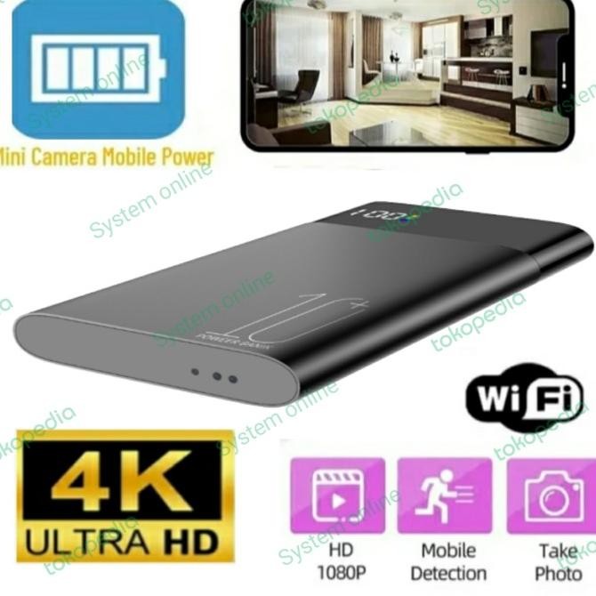 Kamera Model Power Bank H10 CCTV Pengintai Mini Tanpa Kabel Spy