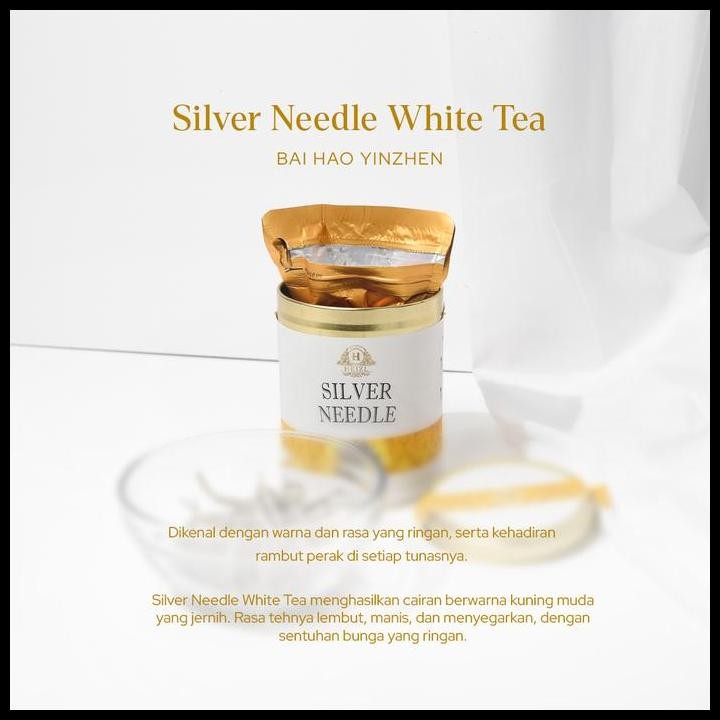 

Heizl Silver Needle White Tea Daun Teh Putih Premium 35Gr Original Best Seller