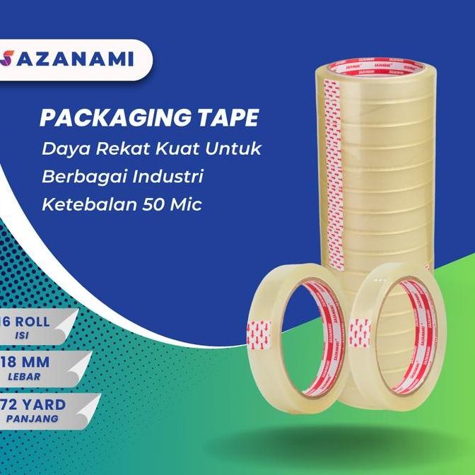 

1 PACK ISOLASI BENING 18MM X 72Y SAZANAMI LAKBAN BENING 18MM - 16 ROLL murah