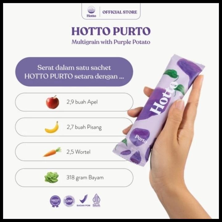 

Hotto Purto Multigrain Isi 16 Sachets (1 Pouch) Original Best Seller