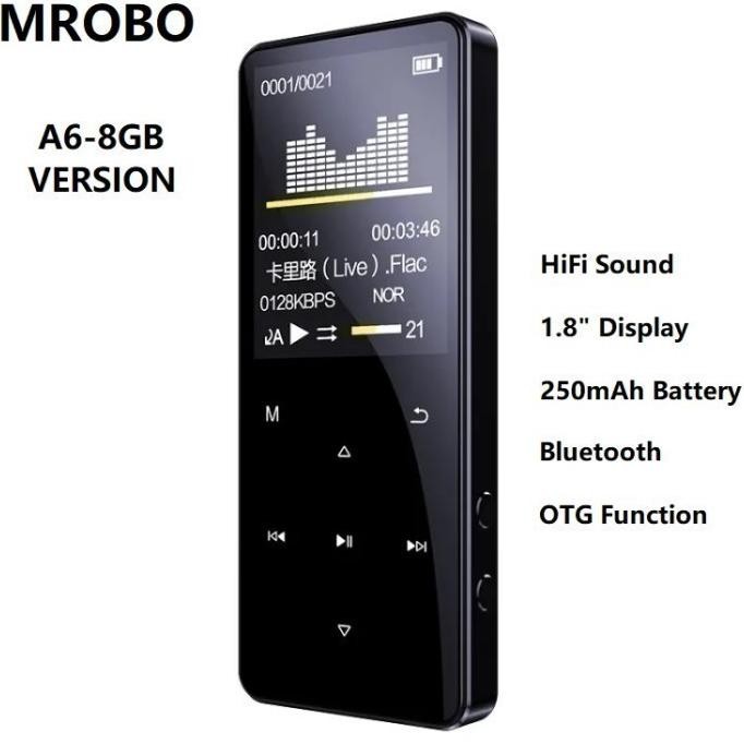 MROBO A6 8GB - MP3 MP4 Digital Audio Player Lossless HD FLAC