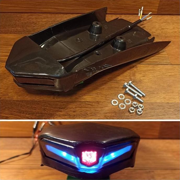 TERBARU - (KLX150BF) UNDERTAIL SPORTY - VARIASI SPAKBOR BELAKANG LED 3 IN 1 - SRX