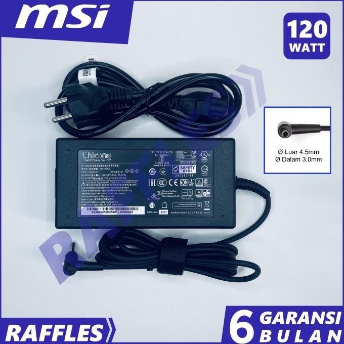 Adaptor Charger MSI Chicony GF63 Thin 10SC 11SC 10UC 10UD 11UC 11UD