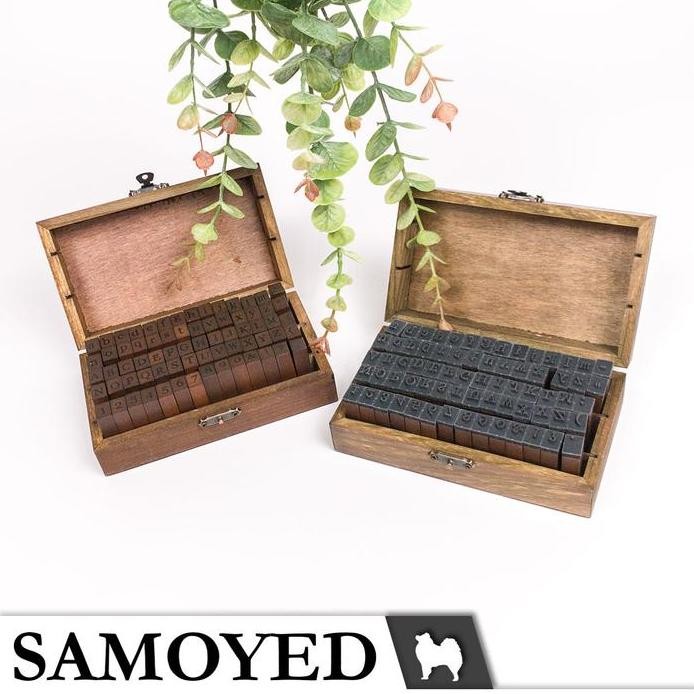 

Stempel / Cap Huruf / Alfabet / Angka / Nomor / Simbol / Vintage Letter / Alphabet / Number / Symbol Stamp Set Samoyed STM-AN70 murah