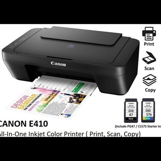 Canon E410 E 410 E-410 All In One Printer / Printer Canon Pixma E410 E 410 Print Scan Copy Co