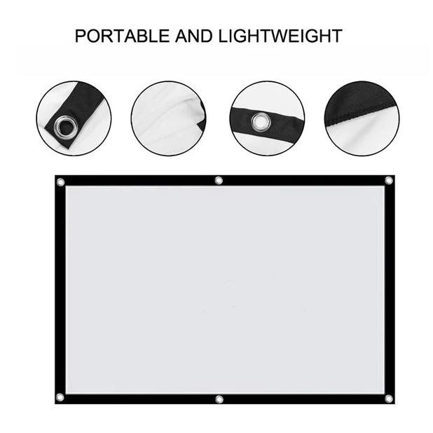 Layar Proyektor Portable 150 Inch | Simple Screen Projector Co