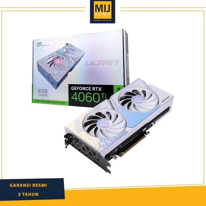 VGA Colorful iGame GeForce RTX 4060 Ti RTX4060Ti RTX4060 Ti RTX 4060Ti Ultra W DUO OC 8GB-V