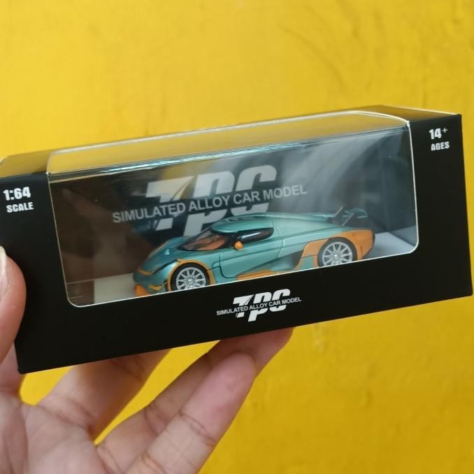 TPC 1:64 KOENIGSEGG REGERA ORANGE BLUE 2104T